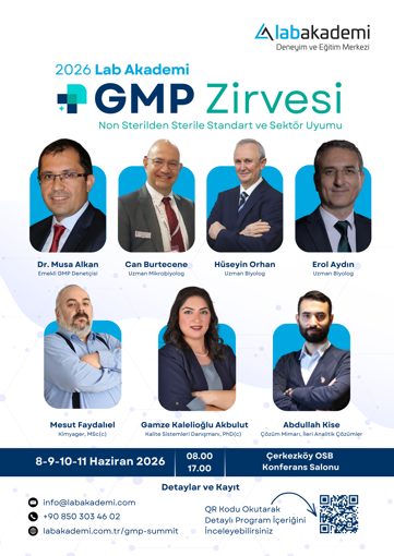 Lab Akademi GMP Zirvesi 2026 (Yüz Yüze ve Uygulamalı, Çerkezköy OSB) resmi